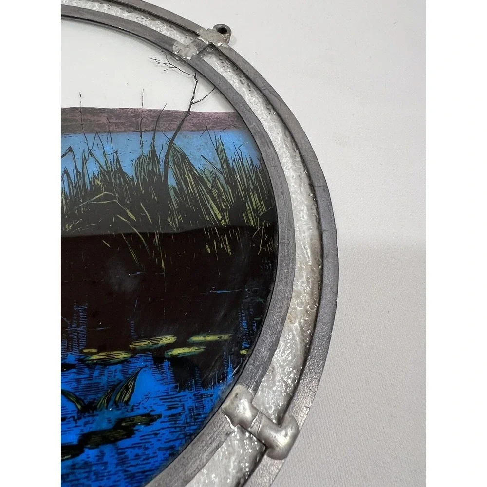 Waterfowl Window Suncatcher Panel Hanging Decor Rustic Cabin
